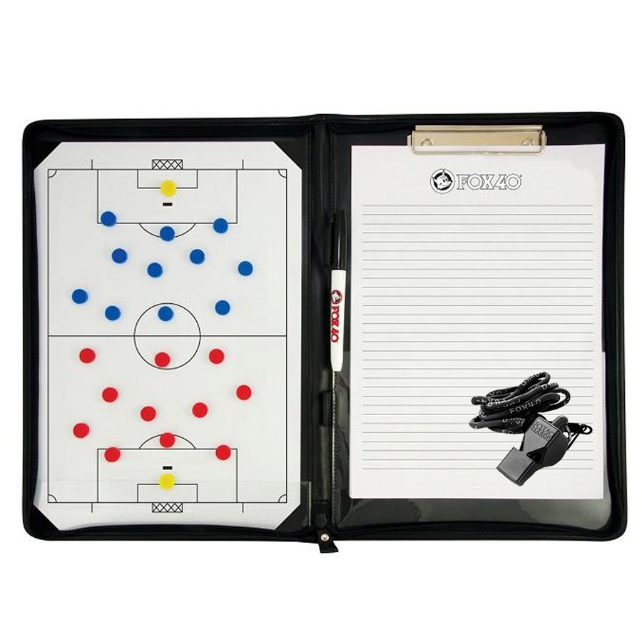 Tablica taktyczna piłka nożna - magnetyczna A4 + notatnik + gwizdek piłka nożna